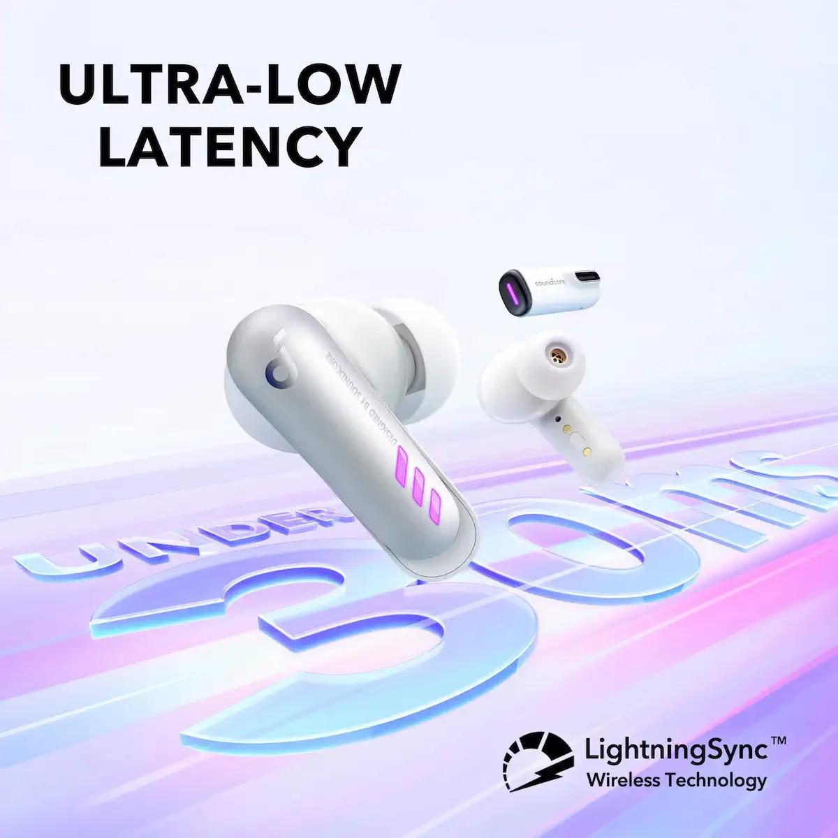 Écouteurs de jeu sans fil Soundcore VR P10, faible latence de 30ms, connexion touristes, accessoires