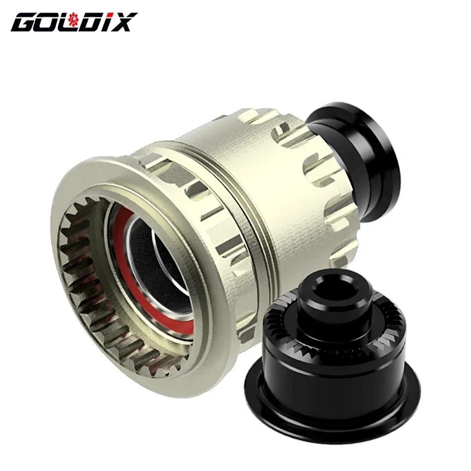 GOLDIX-Adaptateur de moyeu de vélo à structure à cliquet, corps de moyeu de vélo avec embout QR/THRU