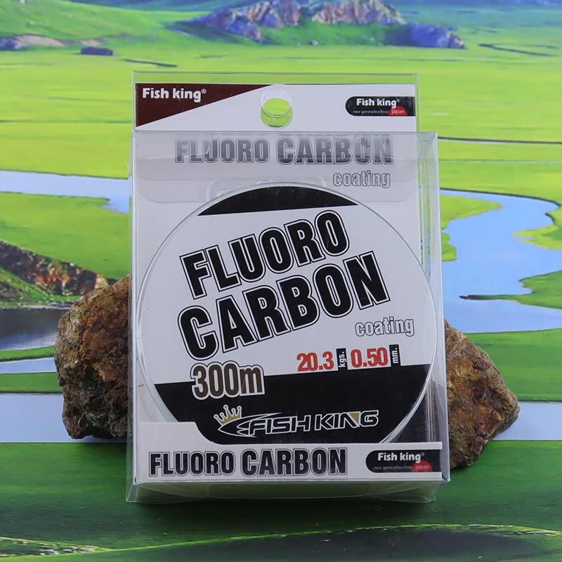 Ligne de pêche en Nylon Monofilament avec revêtement en carbone fluoré, 0.3/0.35/0.4/0.45/0.5mm, lig