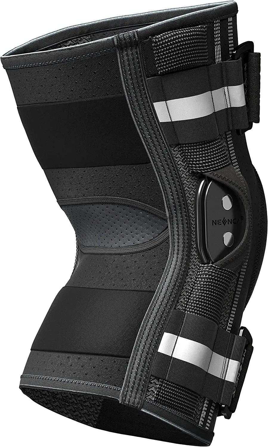 Genouillère articulée, stabilisateurs double face, soutien du genou pour soulager la douleur au geno
