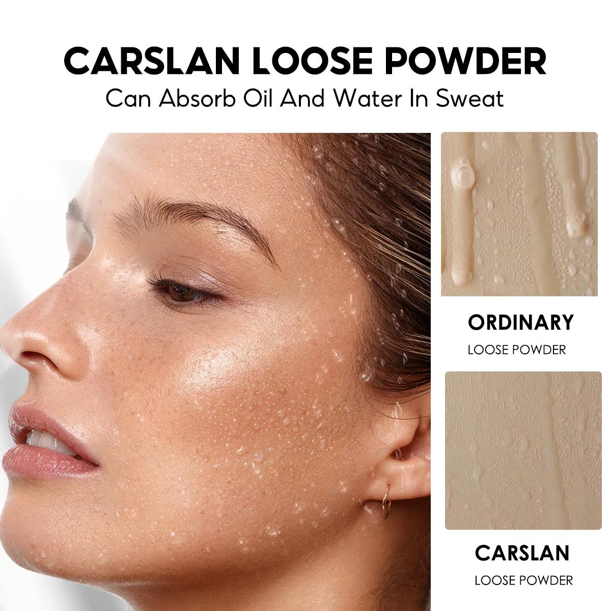 CARSLAN-Poudre magnétique noire pour le visage, produit de maquillage, résistant à l'eau, longue dur