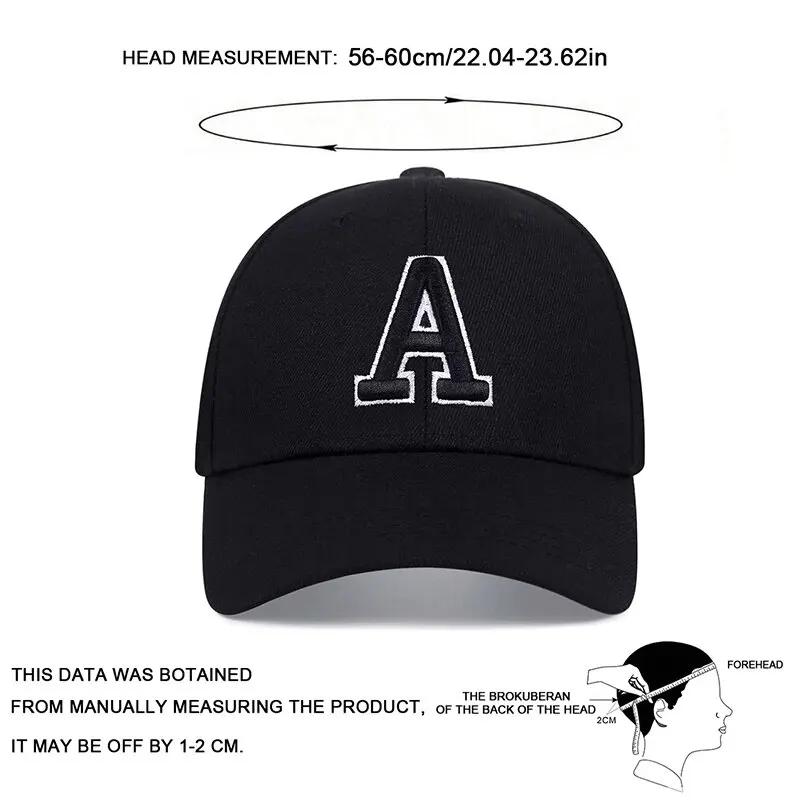 Casquettes de Baseball unisexes avec lettres latérales Ar brodées, chapeaux décontractés réglables p