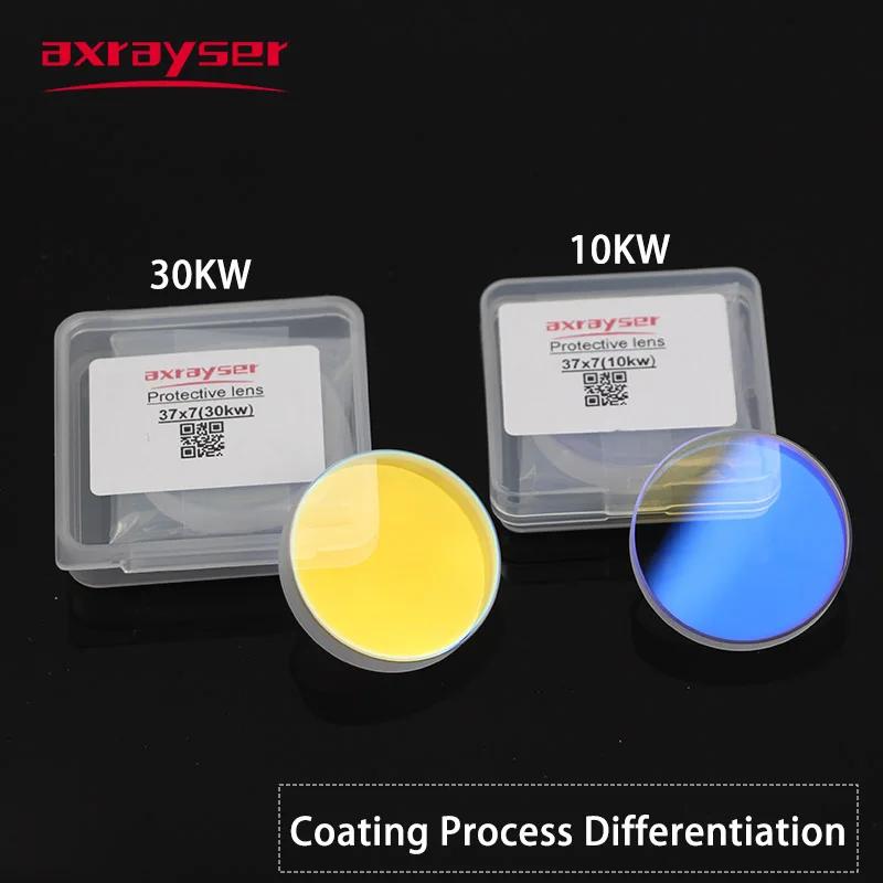 Fenêtres de protection de lentille Laser 37x7 27.9x4.1 pour Raytools Precitec WSX, fibre puissante,