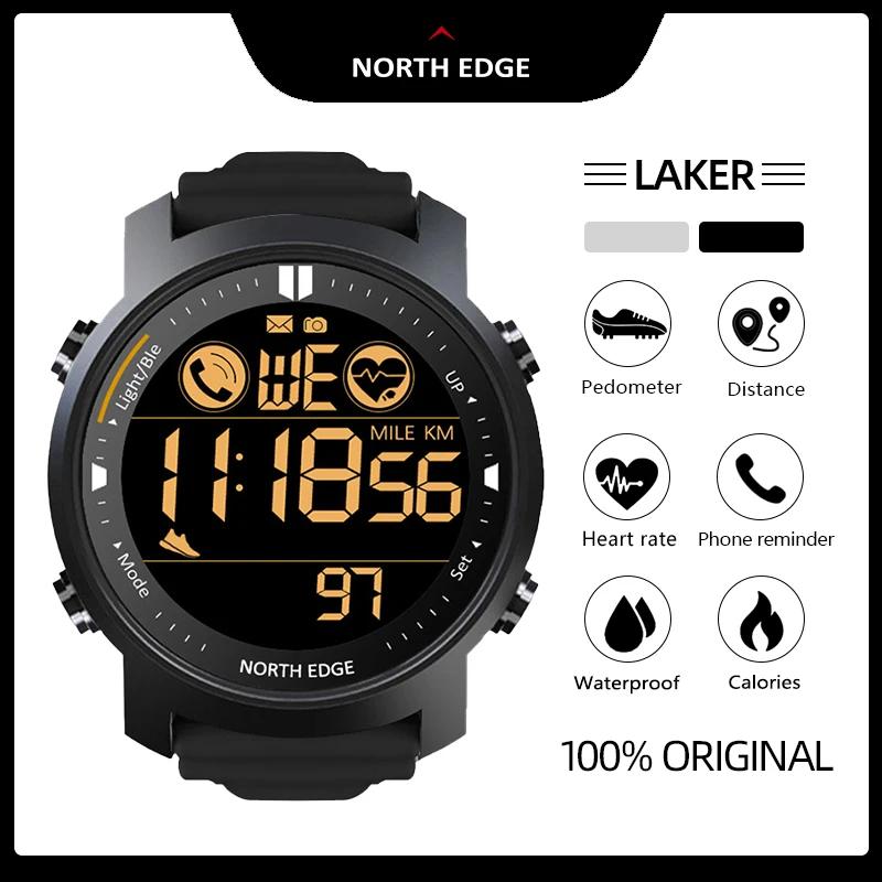 NORTH EDGE hommes montre intelligente moniteur de fréquence cardiaque femmes Smartwatch natation cou