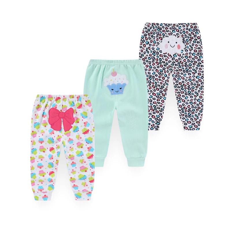 Kiddiezoom 3 pièces/lot quatre saisons mode dessin animé unisexe 100% coton bébé garçon fille pantal