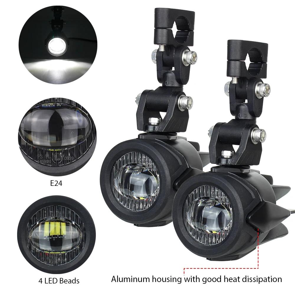 Lampe antibrouillard pour moto BMW R1200GS F800GS F700GS F650 K1600, feux auxiliaires 40W 6000K, mis