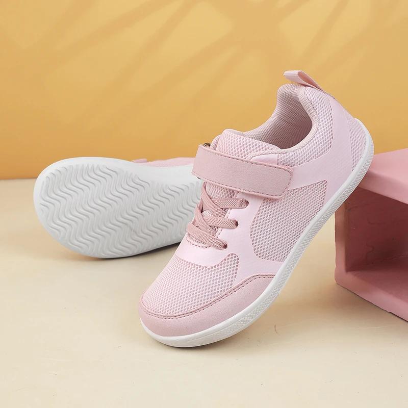 Nouveaux garçons filles baskets enfants larges pieds nus chaussures naturellement Splay chaussures m