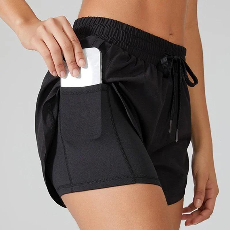 Shorts de Yoga pour femmes, haut de Fitness, en Spandex, néon, élastique, pour course à pied, entraî