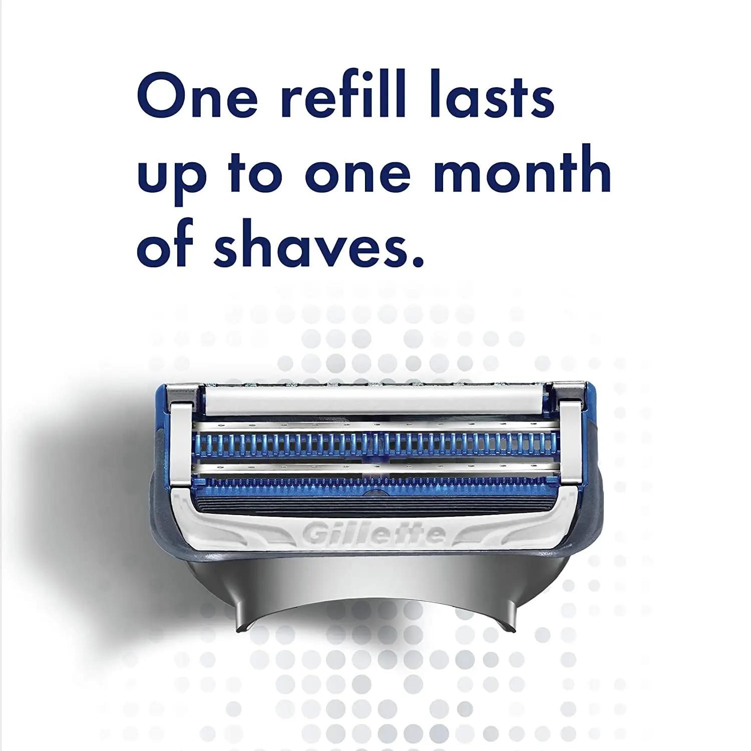 Gillette-SkinGuard Original pour Homme, Recharge de Lame de Rasoir, 2 Couches pour Peau Sensible, Ra