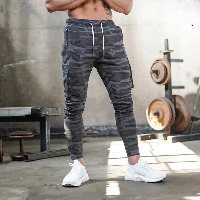 Viser de sport camouflage pour hommes, joggeurs de fitness pour hommes, pantalons de course, pantalo
