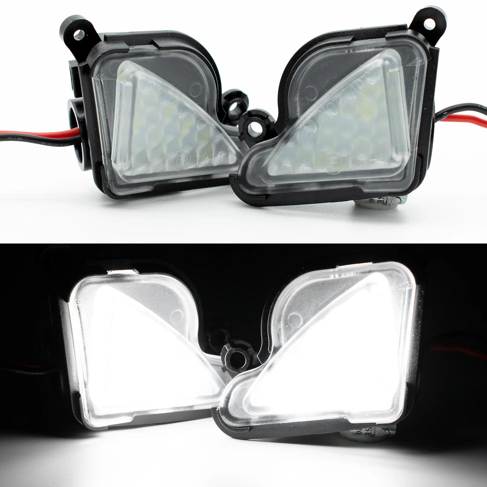 Miroir latéral blanc sans erreur, lentille transparente brillante Canbus, lampe de voiture LED, asse