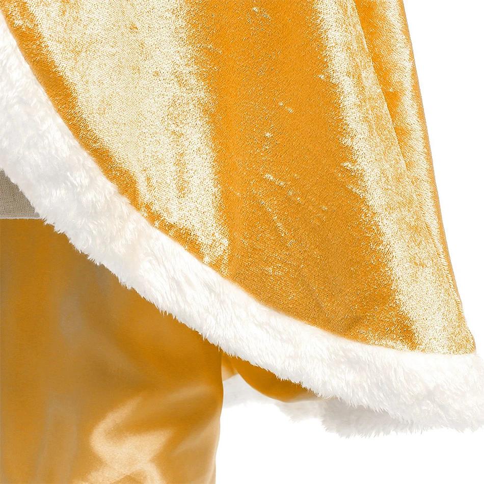 Cape de princesse à capuche solide pour filles, Cape d'hiver pour enfants, Costume de fête de noël,