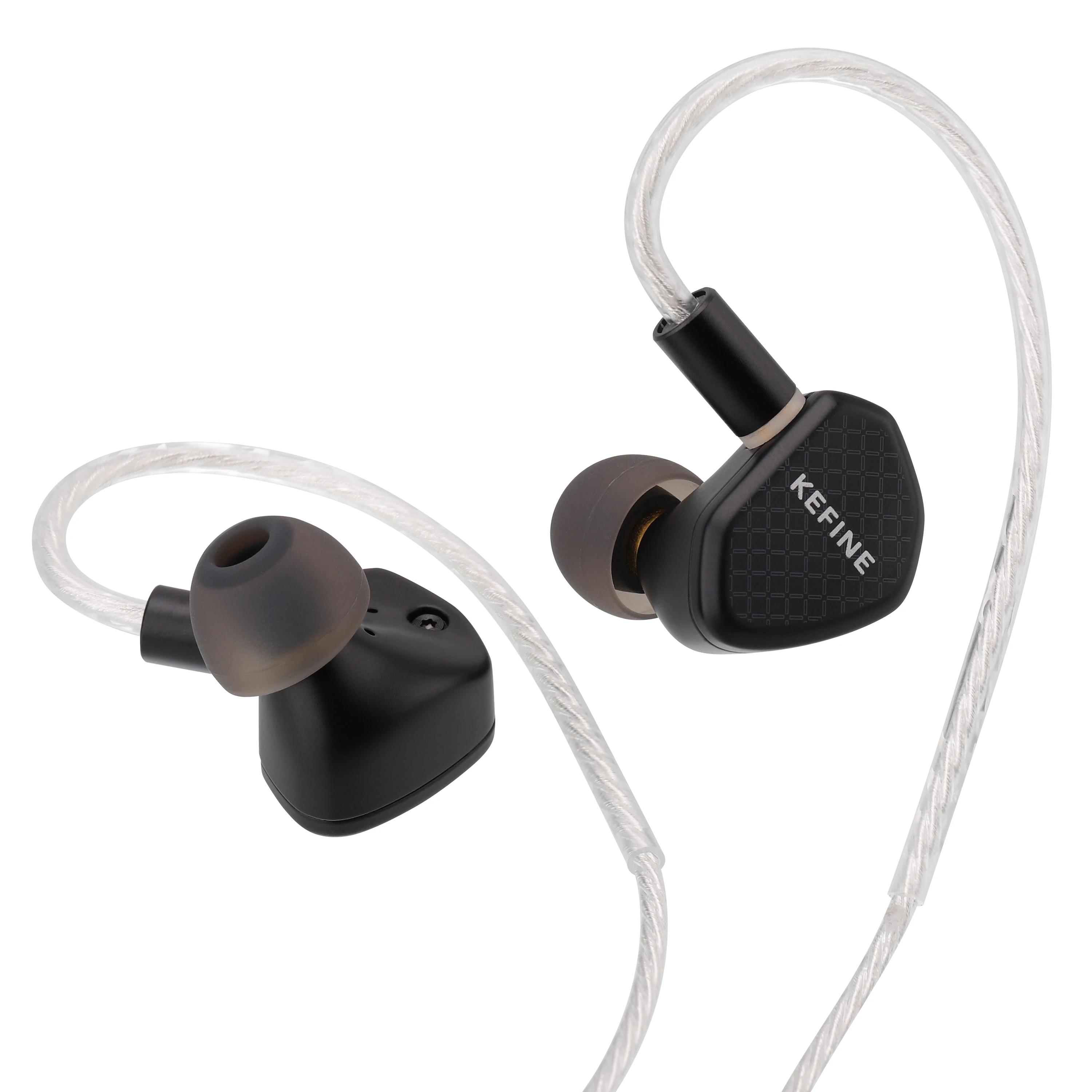 Écouteurs intra-auriculaires Hi-Fi Kefine-Klean avec diaphragme dynamique DLC de 10 mm, embouts et c