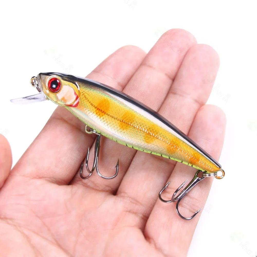 1 pièces leurre de pêche méné 88mm 9.2g appât dur flottant Wobbler Jig appât manivelle carpe bar ray