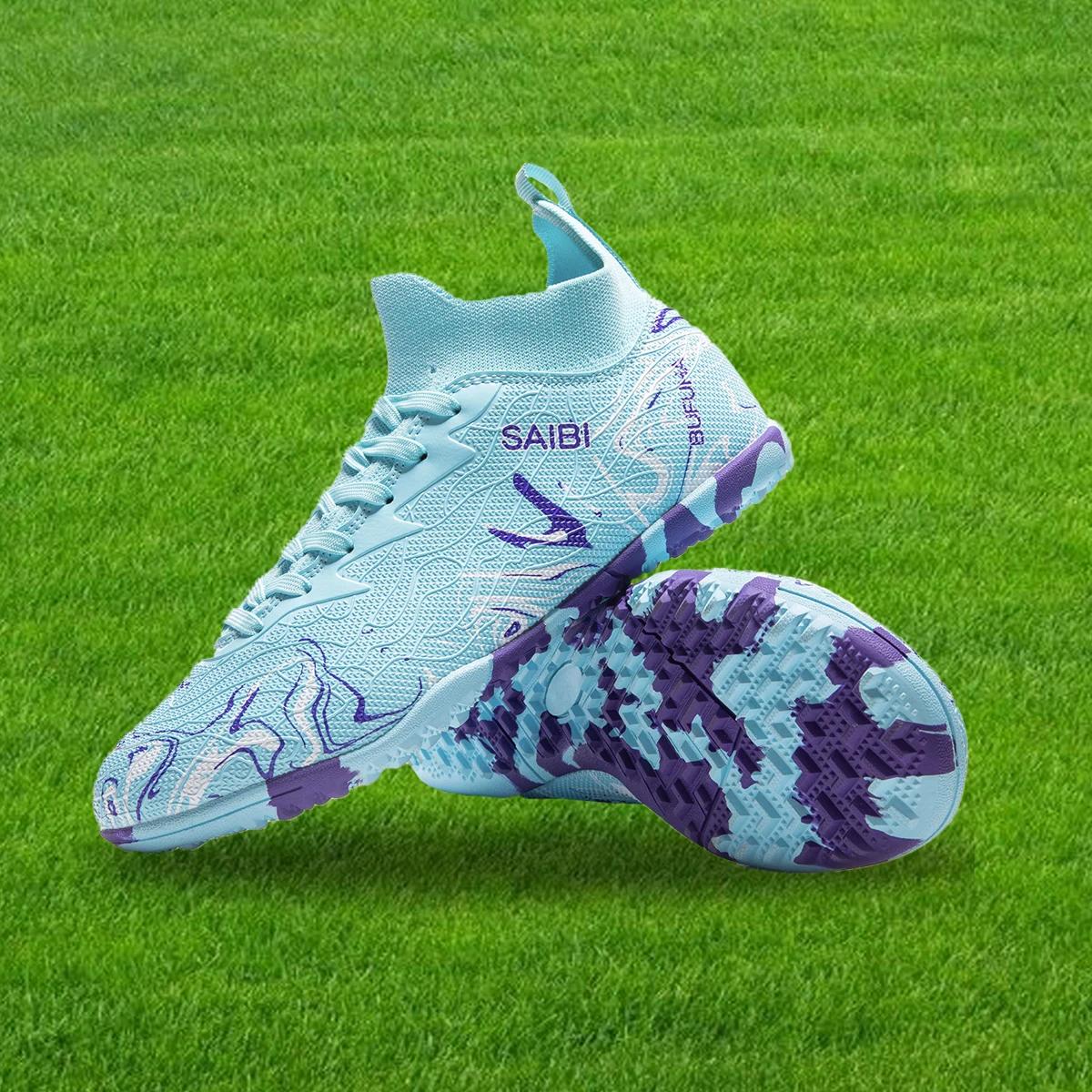 Chaussures de football baskets chuteira society chaussures de football au-dessus de la cheville mais