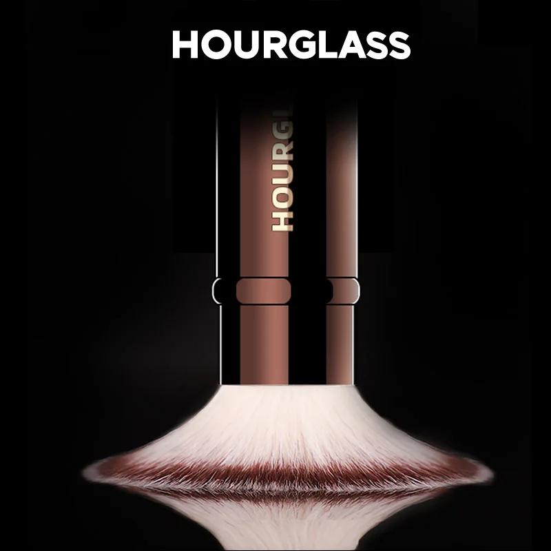Hourglass-Pinceaux de maquillage, poudre, fond de teint, correcteur, fard à joues, bronzant, ombre à