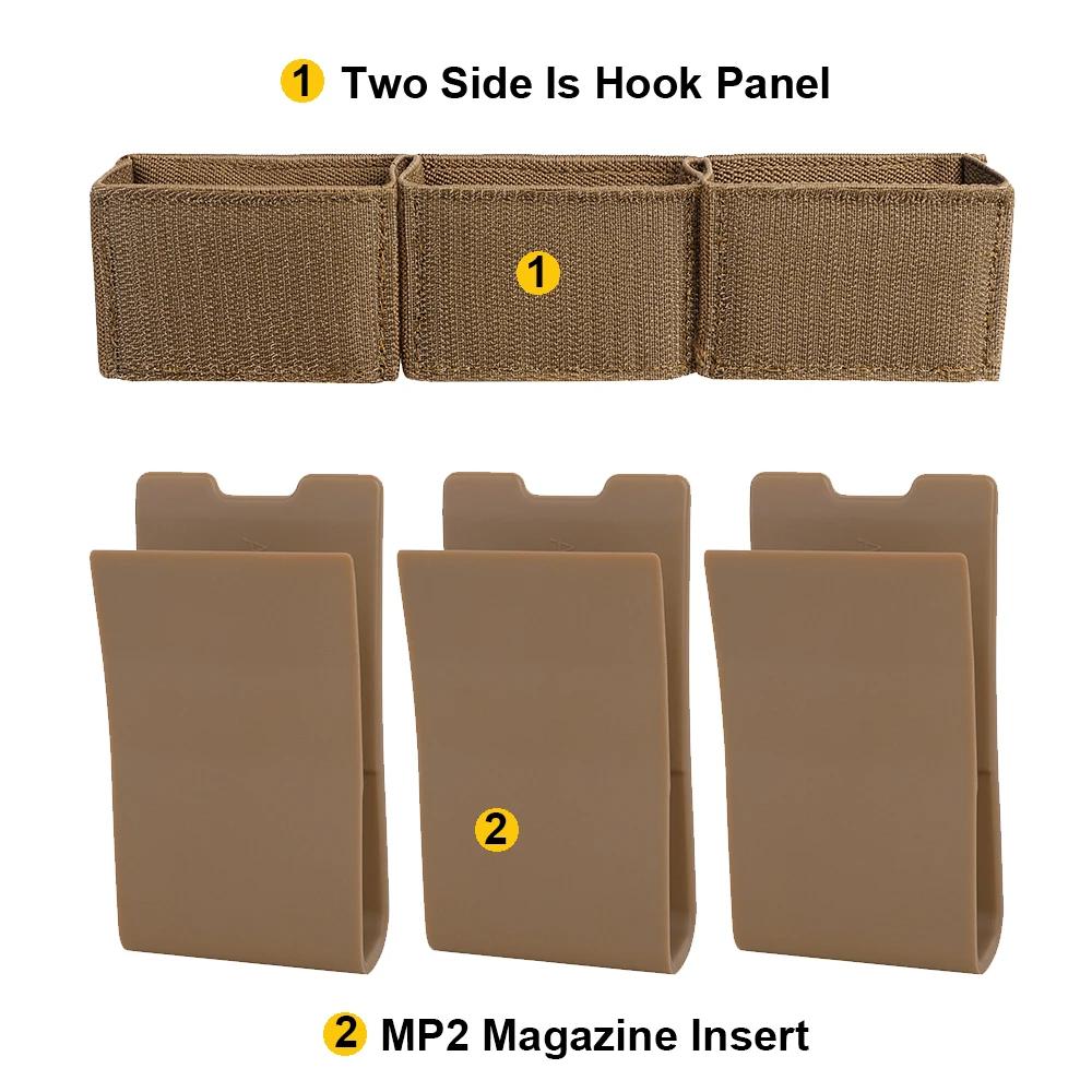 KRYDEX tactique élastique 5.56 Triple Mag insérer 7.62 pochette pour magazines pour plate-forme de p