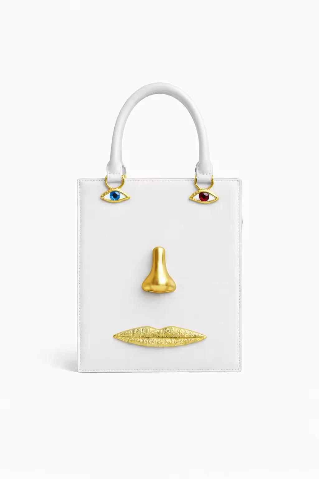 Sac à main tendance pour femme, portrait personnalisé, sac bandoulière rétro