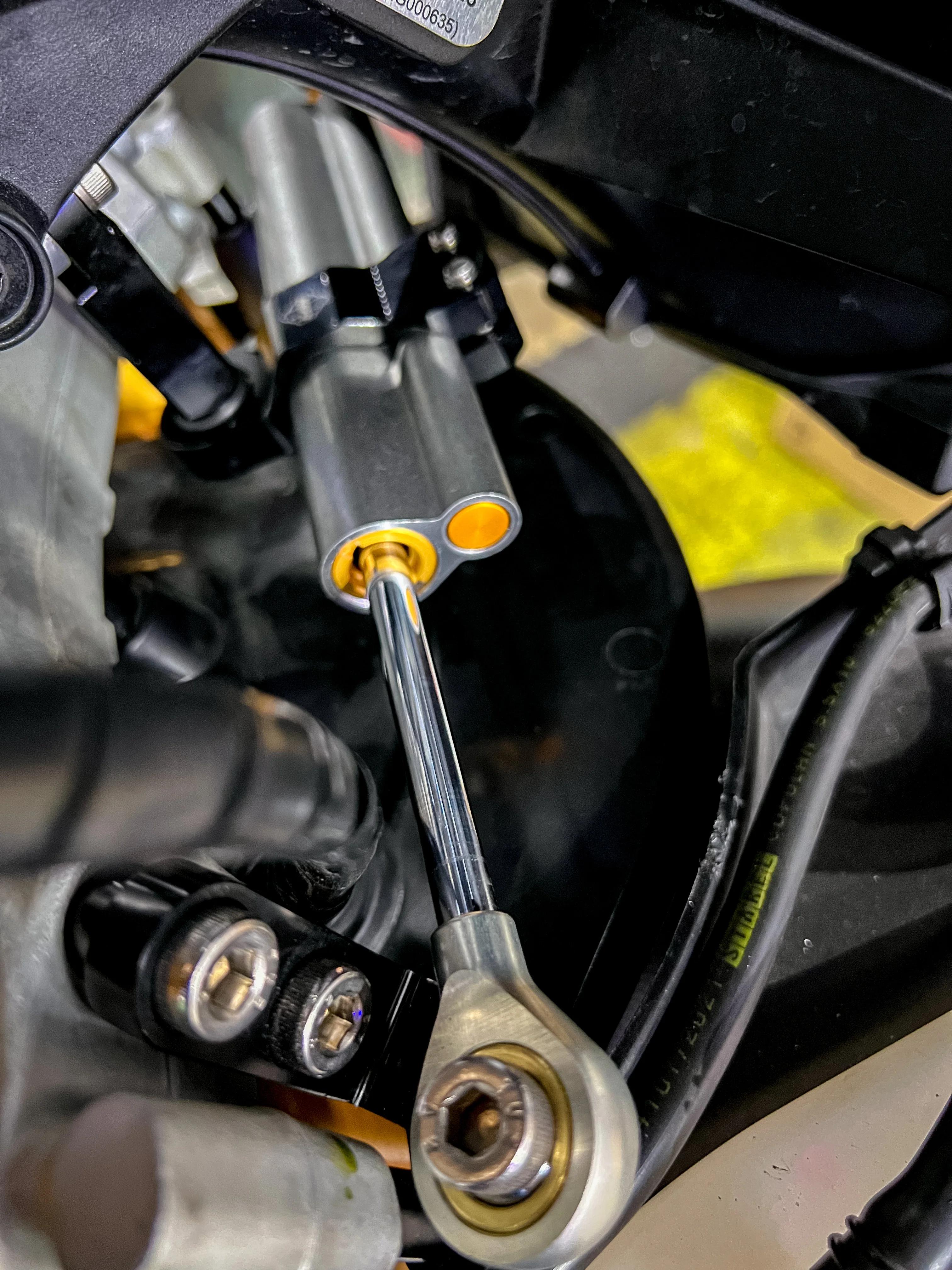 Amortisseur de stabilisateur CNC pour moto, support de montage de direction complet pour Aprilia RS6