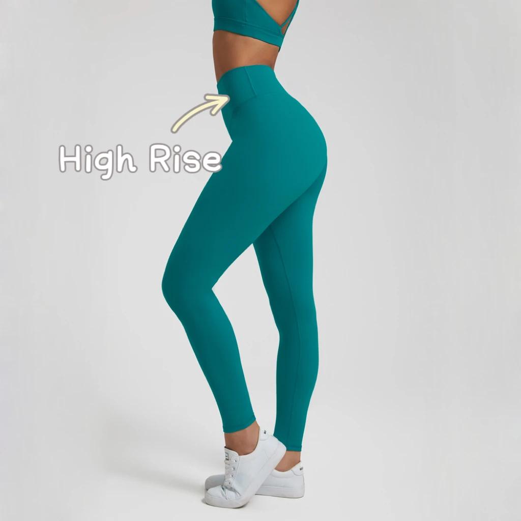SHINBENE Super Cloud 25 "Nylon taille haute pantalons de Yoga 4 voies extensible Spandex V forme dos