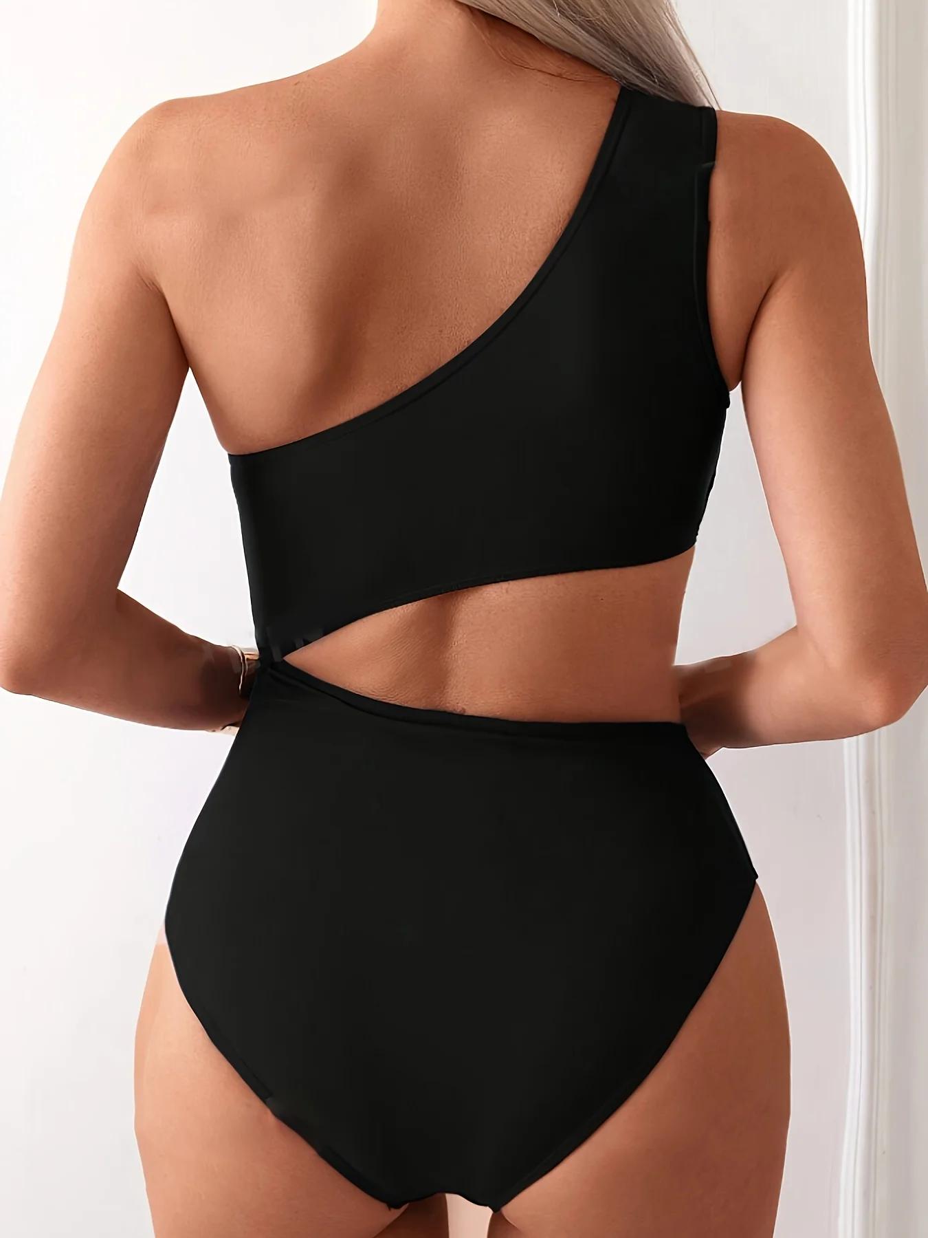 Ensemble de maillot de bain sexy pour femmes, combinaison creuse, maillot de bain de plage, document