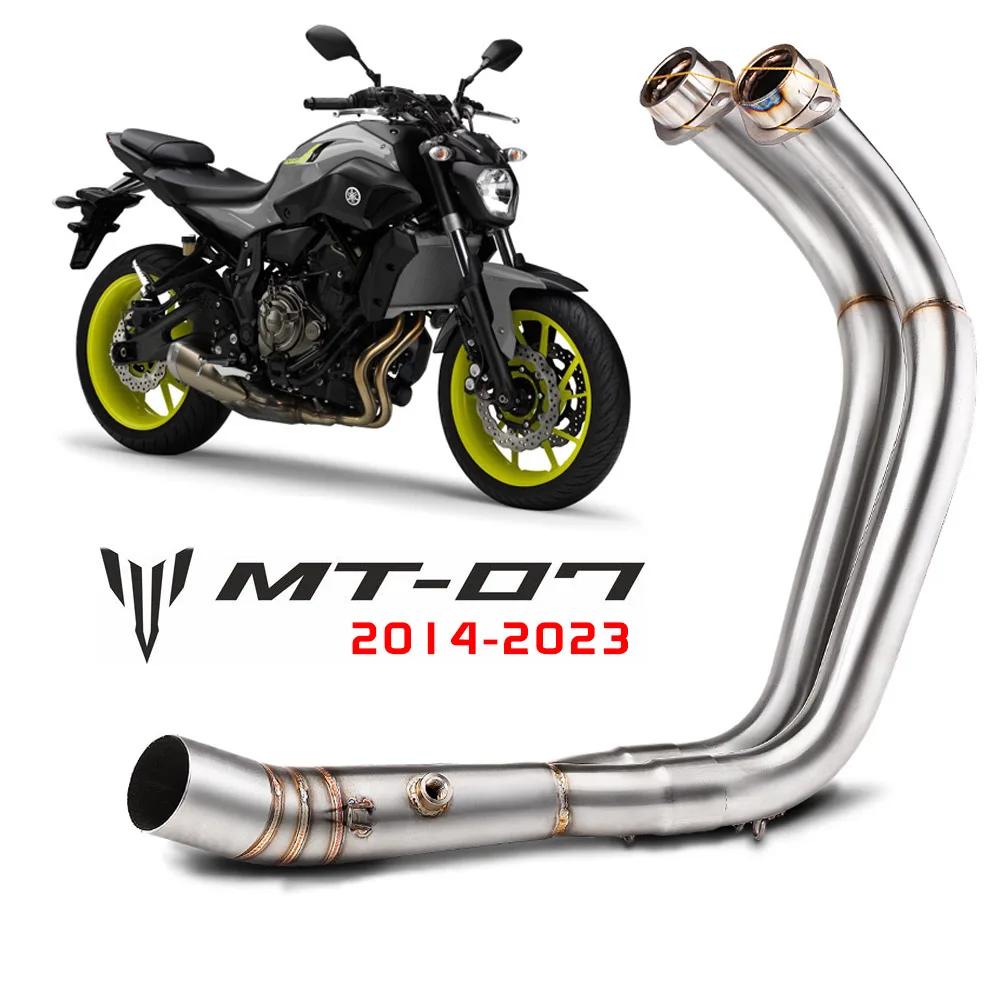 Silencieux d'échappement de moto, système complet coulissant pour YAMAHA MT07 mt-07 2014 – 2023, tuy
