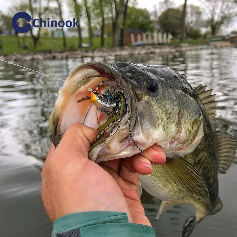 1 pièce 13g Jig métallique pour la pêche au bar, avec jupe en silicone, type Chatterbait, Spinnerbai
