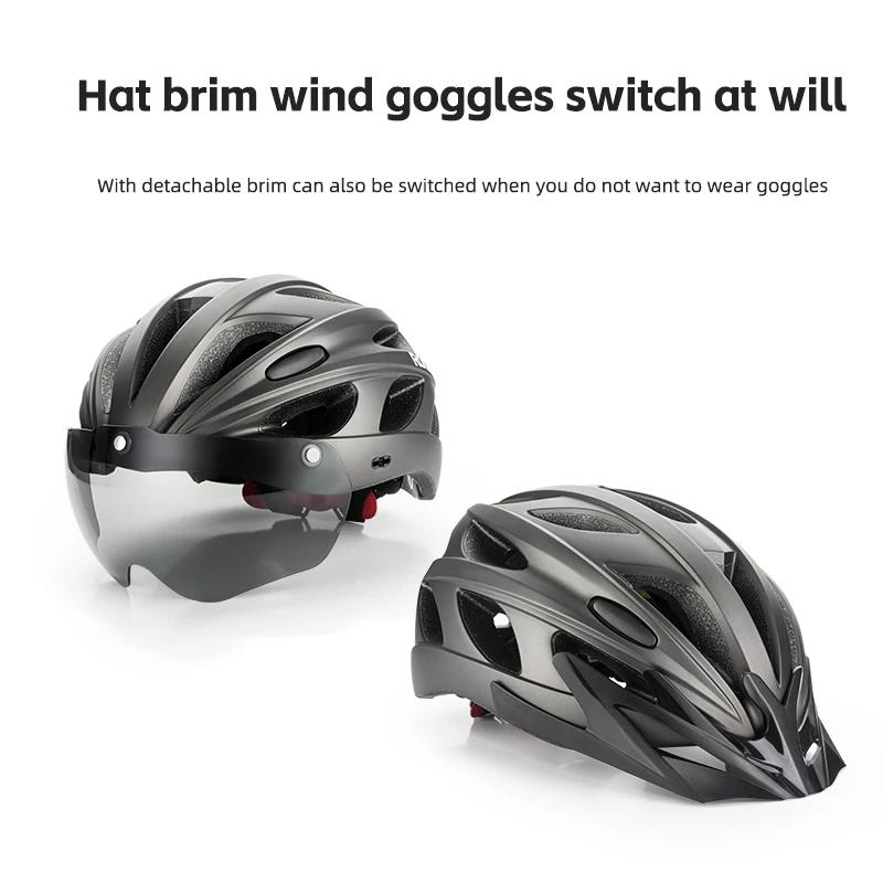 ROCKBROS – casque de vélo moulé intégralement, casque de vélo, moteur de Scooter électrique, casque