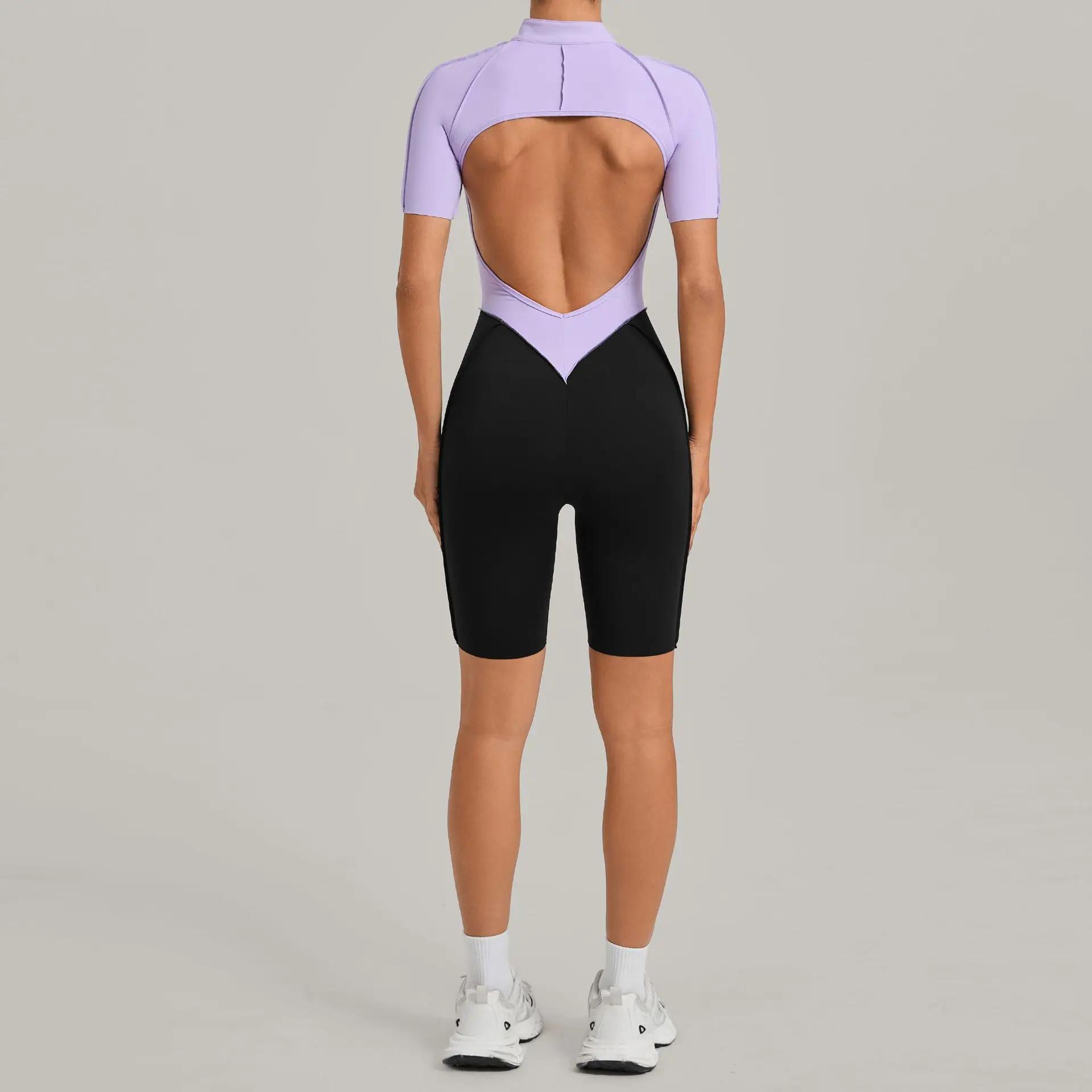 Combinaison courte Ningyu pour femmes, combinaison une pièce, ensemble de yoga, vêtements de sport p