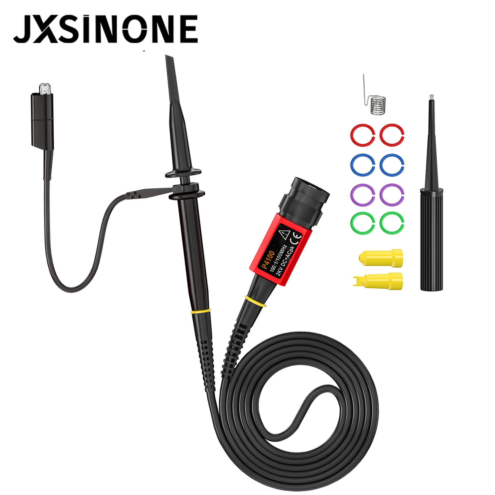 JXSINONE-Sonde d'oscilloscope haute tension, P4100, 100MHz, 2KV avec kit d'accessoires, 2000V, 100:1