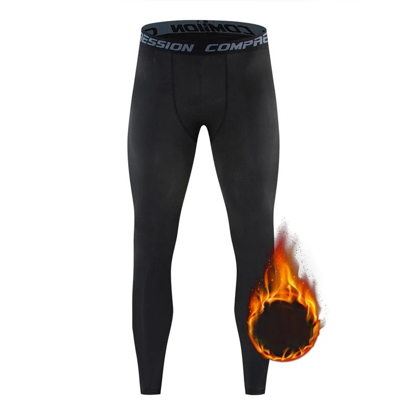 Leggings homme pro basket football fitness - Pantalon stretch hiver polaire entraînement sport