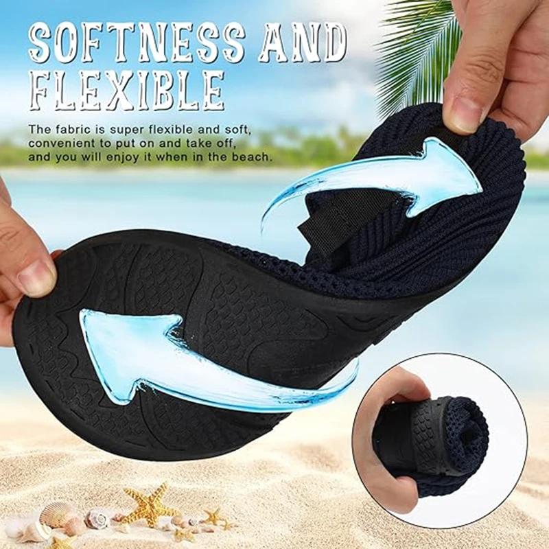 Chaussures de sports nautiques pieds nus chaussettes de yoga aquatique à séchage rapide à enfiler po