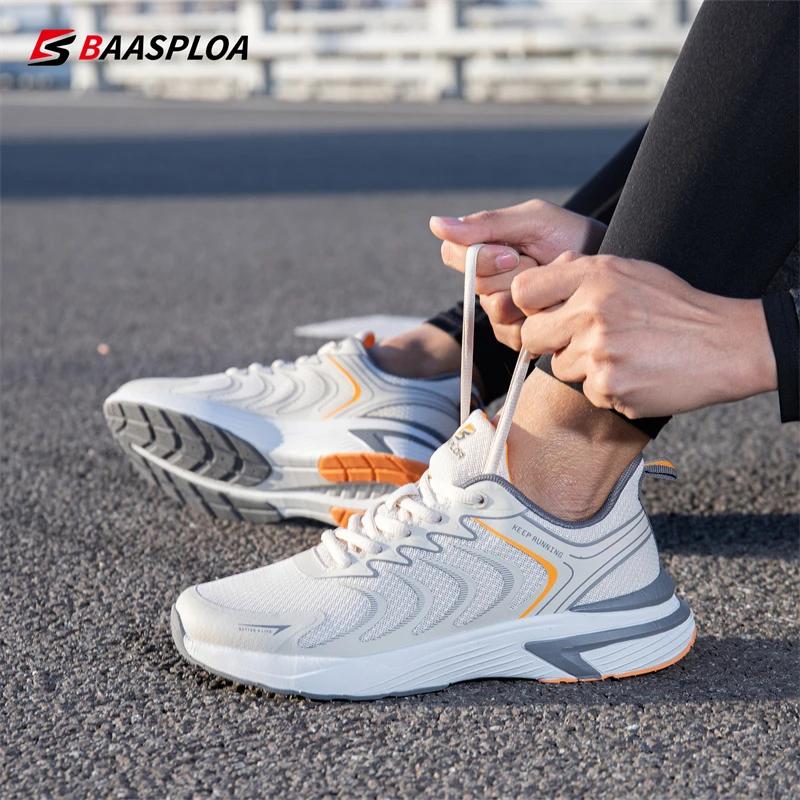 Baasploa-Chaussures de Course Légères en Maille pour Homme, Baskets de Marche Décontractées, Respira