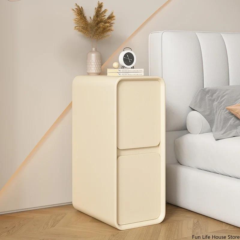 Table de chevet minimaliste moderne, style français, petit espace ultra-étroit, mini armoire latéral