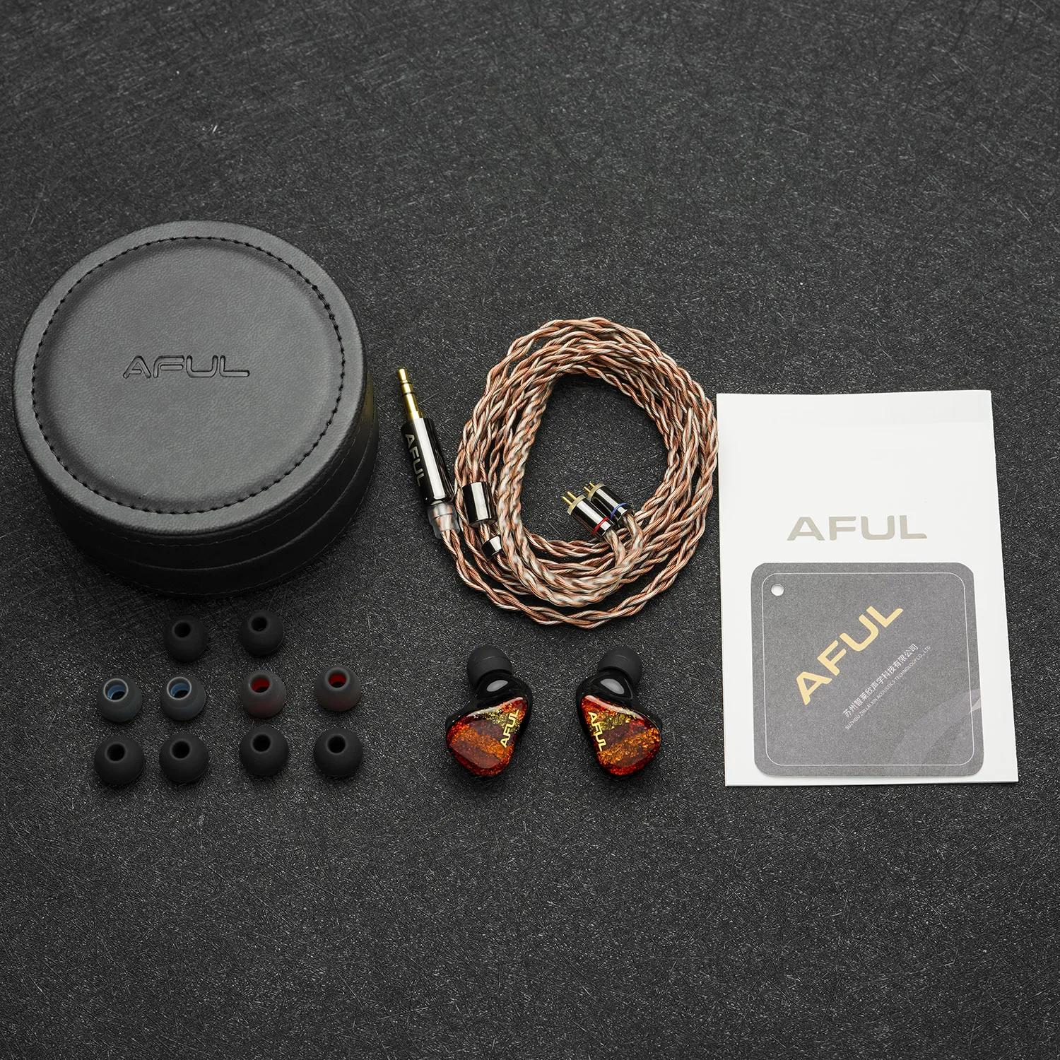 AFUL-Écouteurs filaires intra-auriculaires Performer 8, Performer8 Hybrid Drivers, 1esse + 7BA, HiFi