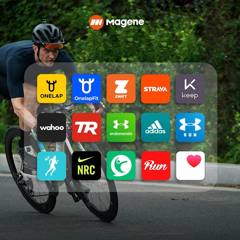 Magene moniteur de brassard de fréquence cardiaque double Mode Bluetooth ANT H803 capteur bras drago