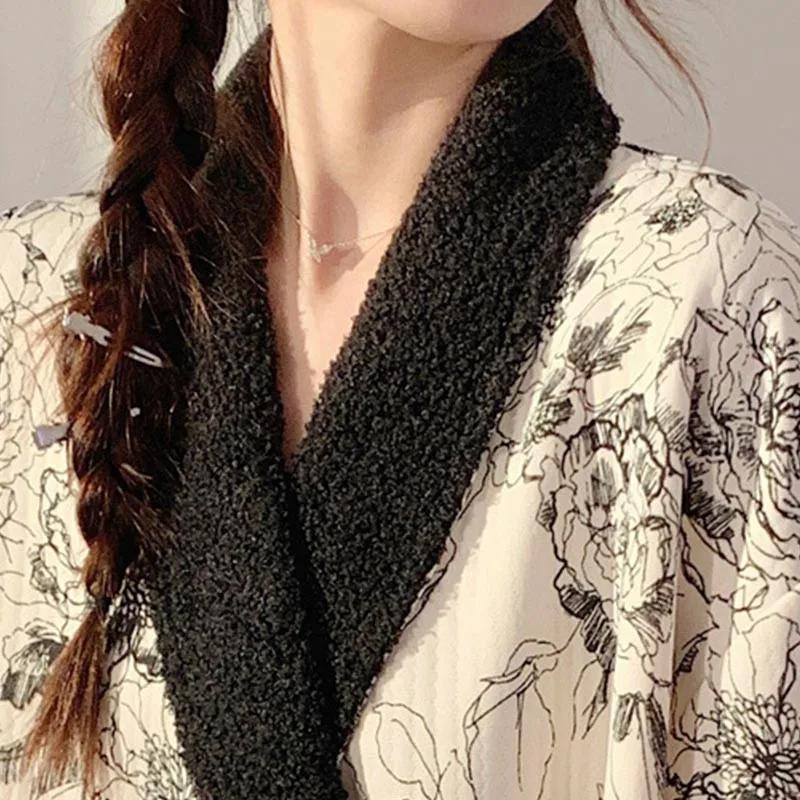 Pyjama de maternité thermique doux pour femme, chemise de nuit ample pour allaitement, robe de nuit