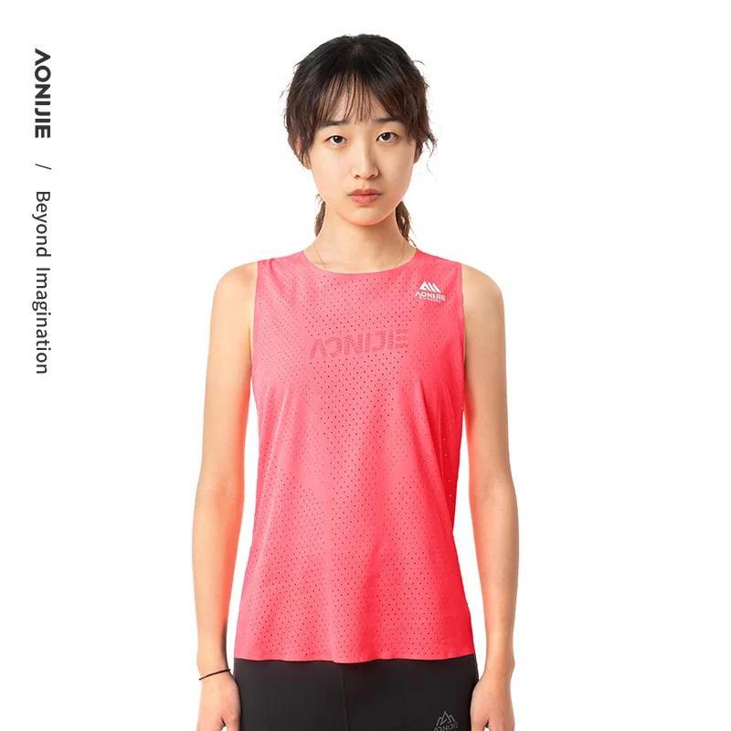 Haut de sport AONIJIE à séchage rapide femme - Pour fitness d'été et entraînement outdoor