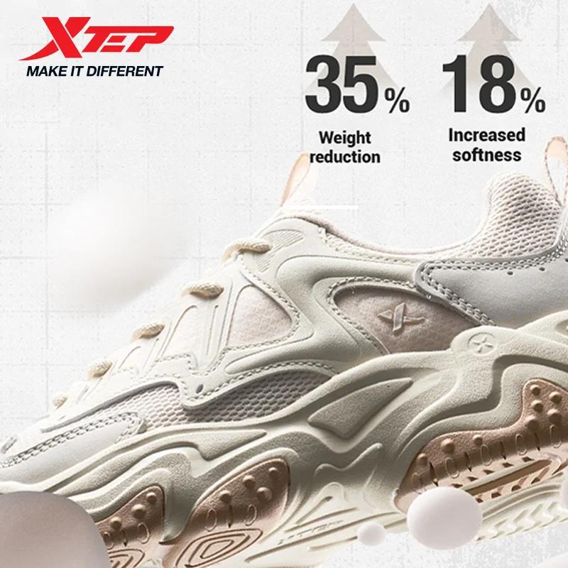 Xtep-Chaussures Décontractées en Maille Respirante pour Homme, Baskets de dehors ChimRetro, Semelle