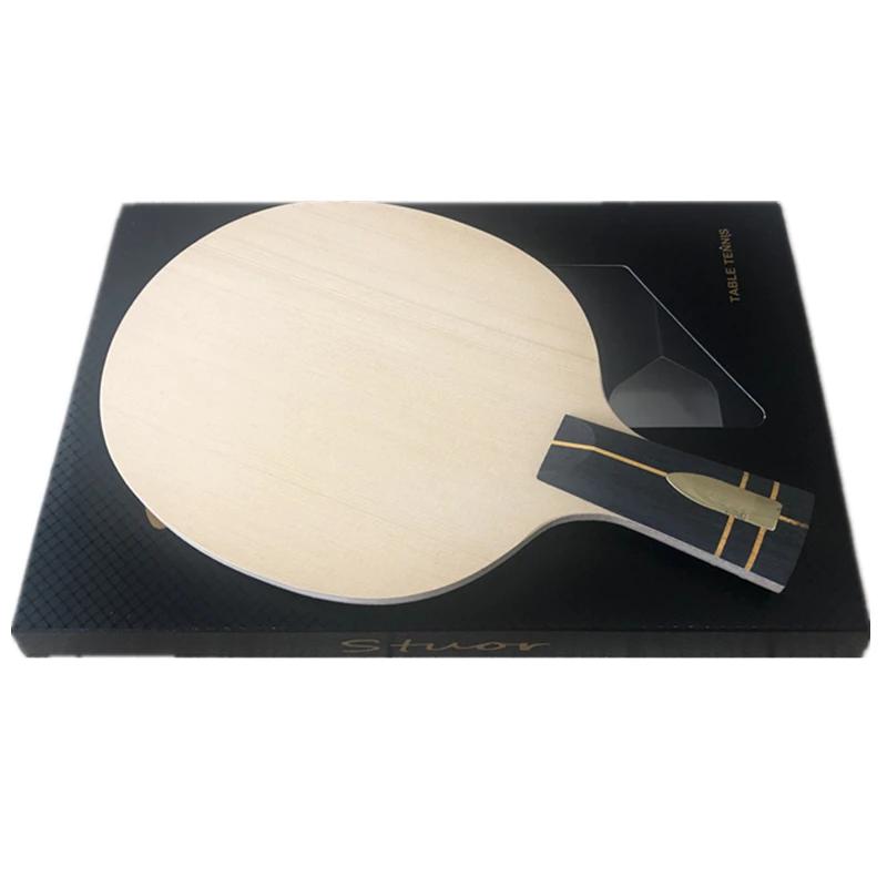 Stuor Nobilis GOLD – raquette de Tennis de Table Hinoki en Fiber de carbone, 7 couches avec raquette