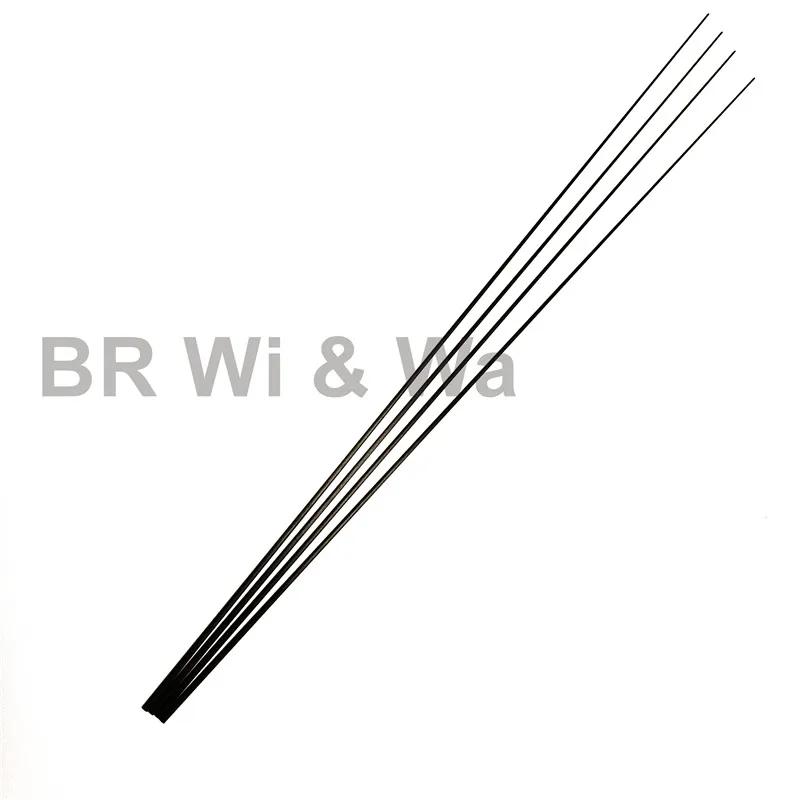 BR Wi & Wa 4 pièces 50CM pointe de canne en carbone massif blanc sans peinture composants de constru