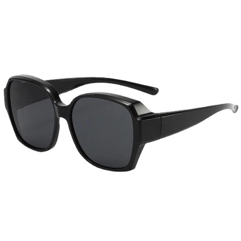 Lunettes de soleil myopie lunettes couverture lunettes de soleil polarisées pliant ajustement sur lu