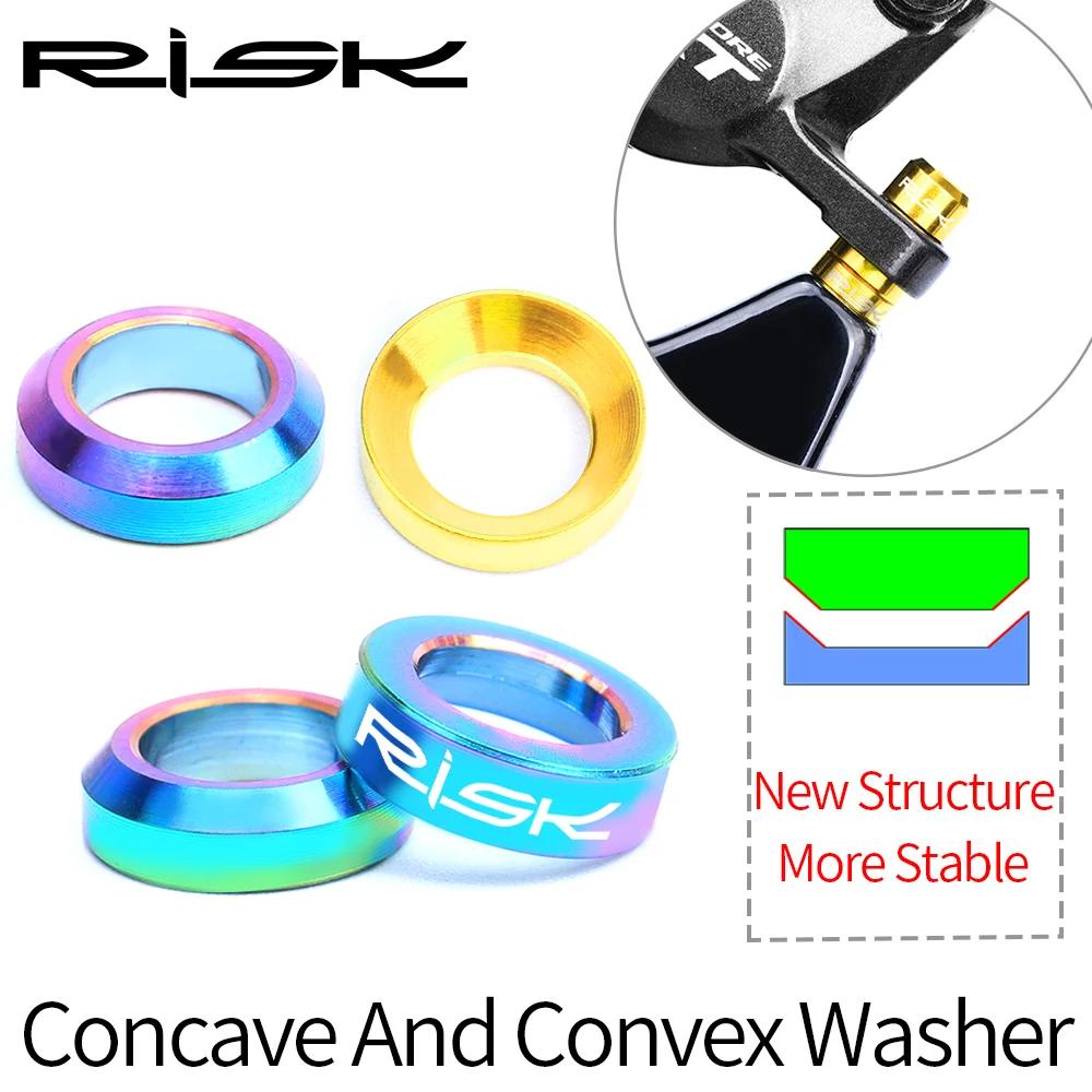 Risque 4 pièces/boîte vtt vélo hydraulique étrier de frein à disque Concave et convexe rondelle entr