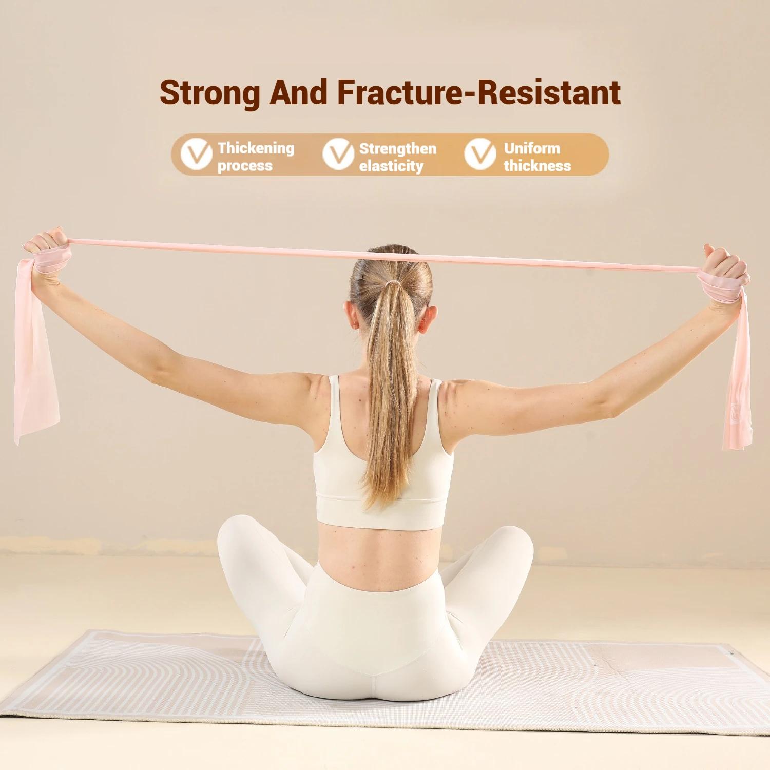 WOSWEIR-Yoga rallye sangle de résistance pour l'étirement à la maison dames débutant corps Fitness d
