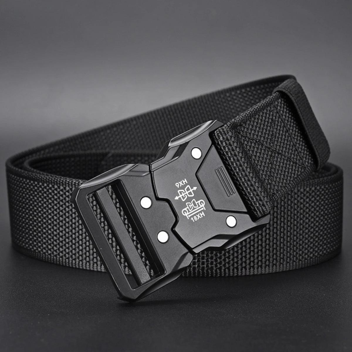 Ceinture tactique à boucle en plastique pour hommes, oreilles rouges, ventilateur militaire multifon