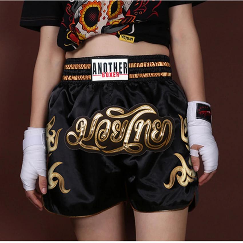 ANOTHERBOXER Short Muay Thai pour hommes, maillot de boxe MMA Kickboxing à séchage rapide pour femme