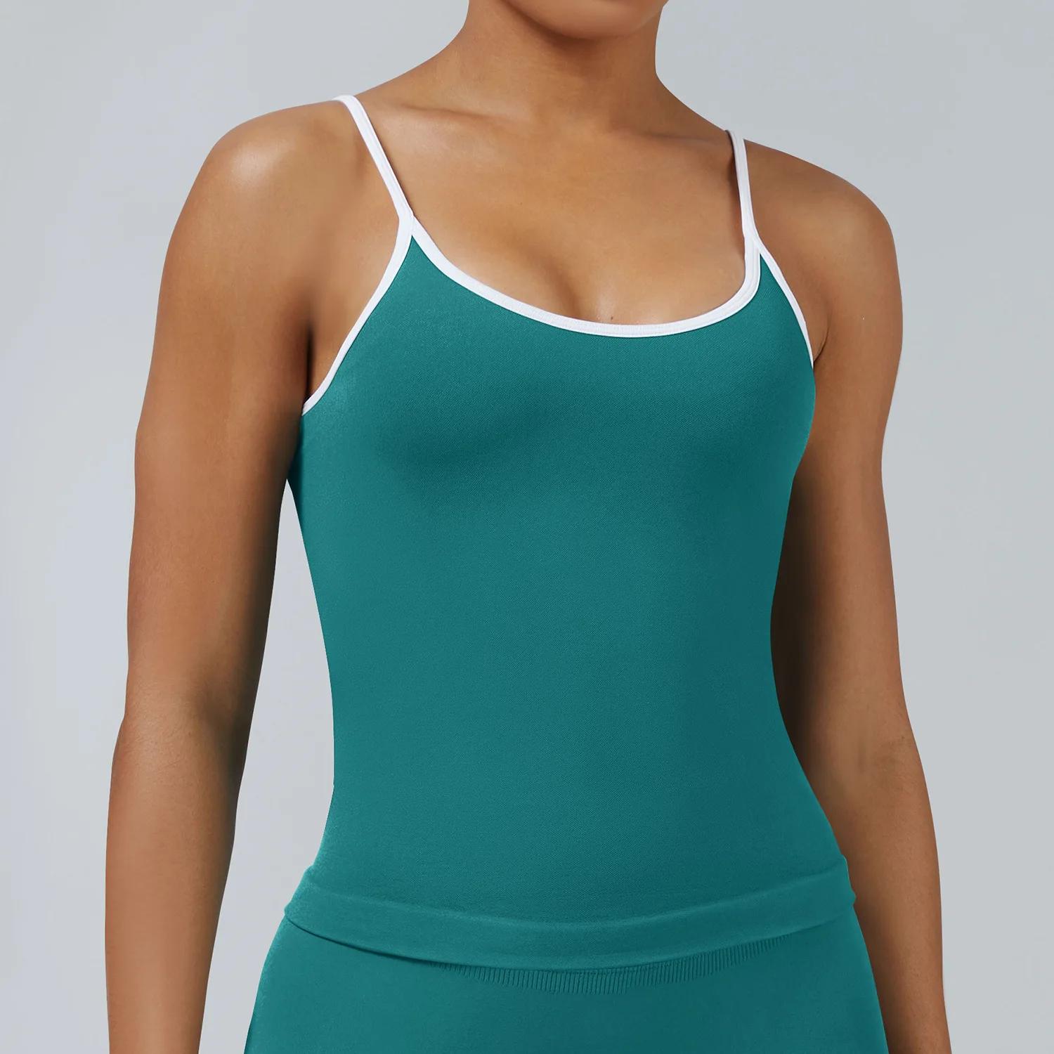 Soutien-gorge de sport haute performance pour femme, push-up, sans couture, respirant, pour fitness,