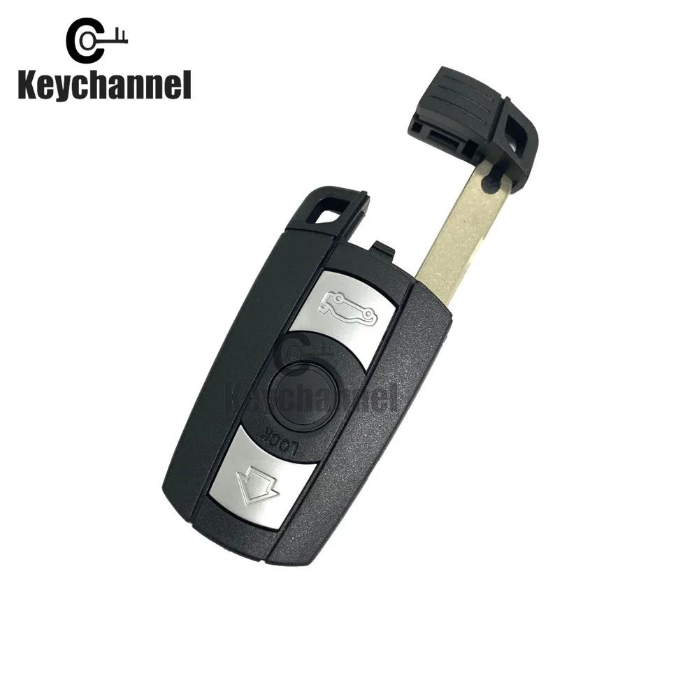 Keychannel Coquille de Clé À Distance de Voiture 3 Boutons Boîtier HU92 Clé pour BMW 1 3 5 6 Série E