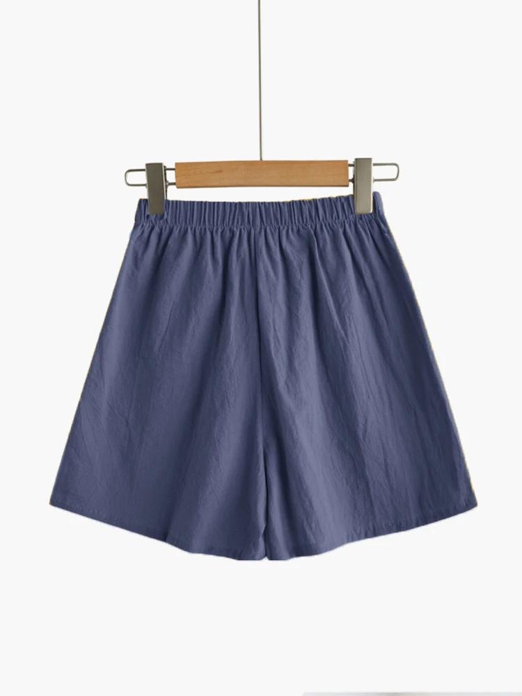 ITOOLIN décontracté Shorts en lin femmes Shorts d'entraînement de gymnastique pantalons courts taill