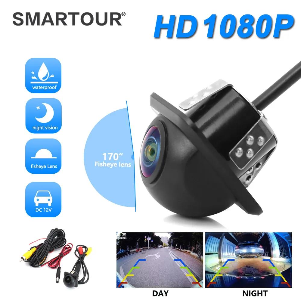 Caméra de recul SMARTOUR pour voiture, vision nocturne, moniteur de stationnement automatique, CCD é
